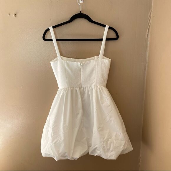 Amanda Uprichard Christine Dress White mini bubble Revolve XS as is - Picture 13 of 15